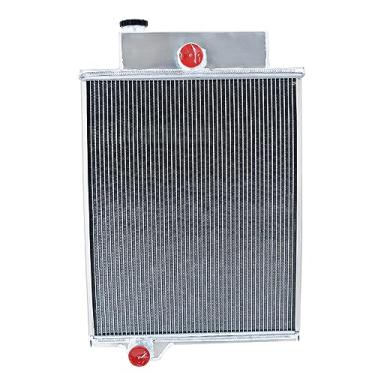 Imagem de Jepnriyo Radiador de alumínio de 4 fileiras compatível com o trator John Deere 4000 4020 a gás ou motor diesel AR4945 AR46434 AR40832