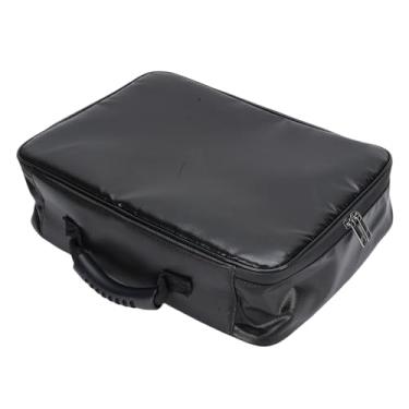 Imagem de Asixxsix Bolsa de Documentos à Prova de Fogo, 3 Camadas Organizador de Arquivos à Prova D'água Com Bloqueio e Vários Bolsos, Caixa de Armazenamento Segura de Viagem para Laptops