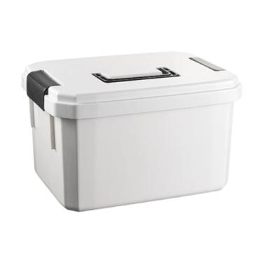 Imagem de Zialofi Caixa de primeiros socorros portátil para recipientes médicos, organizador de artesanato com alça, organizador de mesa, recipiente para suprimentos de, 29 Cm X 22.5 Cm X