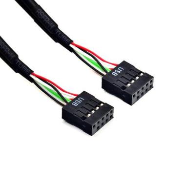 Imagem de Cabo Extensor Usb 9 Pinos Femea x 9pin 50cm Adaptador Usb - Alloyseed