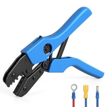 Imagem de Alicate de Crimpar, Ferramenta de crimpagem para terminal não isolado, 1-10 mm², ferramenta de crimpagem de fios com catraca, crimpador de terminais de fios