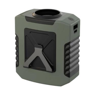 Imagem de BLWOTMOR Cooler Pessoal Portátil de Cintura com Luz para Viagens Ao Ar Livre No Verão, Verde, Tamanho real