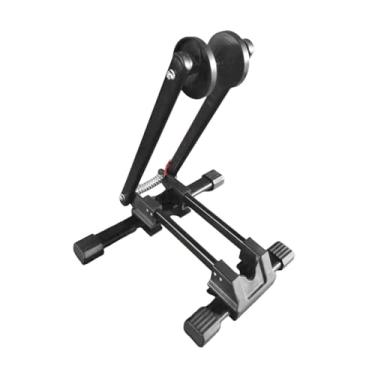 Imagem de rockible Suporte dobrável para bicicleta, suporte de estacionamento de chão, organizador, economizador de espaço, para bicicleta