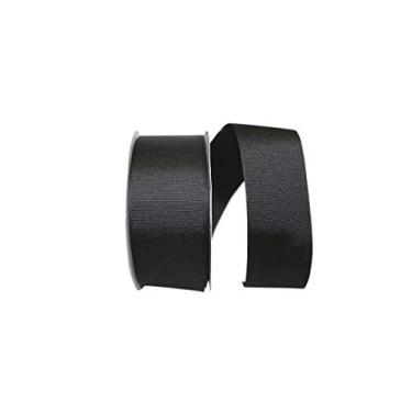 Imagem de Reliant Ribbon Fita de textura de gorgorão, 2-1/4 polegadas x 50 jardas, preta