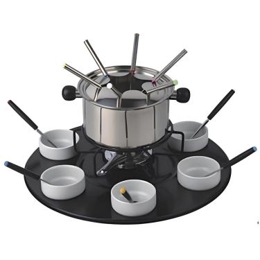 Imagem de Conjunto de Fondue Premium Elegance C/ Bandeja Giratória 24 Peças Fd0684 Ferimte