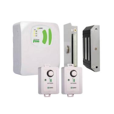 Imagem de Kit Fechadura Eletroímã M60 Fonte F200 2 Botoeira - Ipec