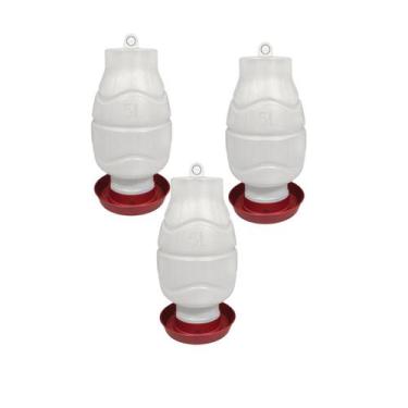 Imagem de Kit 3 Bebedouro Automático Rosca 5 Litros Galinha e Aves - Agropet