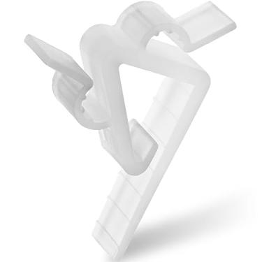 Imagem de Clipe de luz de Natal, gancho de calha para uso externo, 100 peças, ganchos de plástico à prova de intempéries, mini clipes para decoração de Halloween, festival, Natal, luzes (translúcidas)