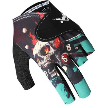 Imagem de litianslbg Luva de bilhar 3 dedos para tacos de sinuca para homens e mulheres, luvas esportivas para canhotos, respiráveis