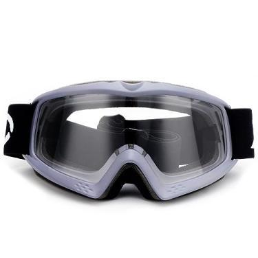Imagem de ZJNUO Óculos de quadriciclo para crianças, adolescentes, jovens, motocicletas, motocross, off-road, equitação, ciclismo, para meninos e meninas (cinza)