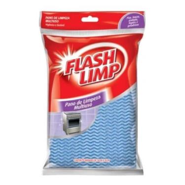 Imagem de Kit 15 pano limpeza multi-uso flash limp