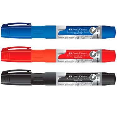 Imagem de Marcador Quadro Branco Recarregável Faber Castell Caneta 3mm - Faber-C