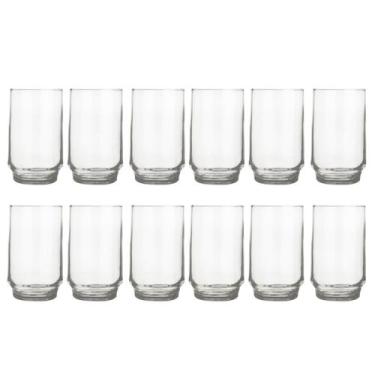 Imagem de Copo Long Drink 300ml Lights Chop Vidro Suco Agua Nadir 12Un - NADIR F