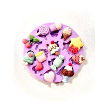Imagem de F1346 molde de silicone sorvete, balas confeitaria biscuit - confeitar