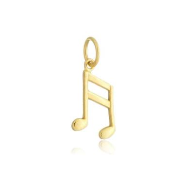 Imagem de Pingente Nota Musical Semicolcheia Ouro Amarelo 18 Kl - Juniorjoiaspir