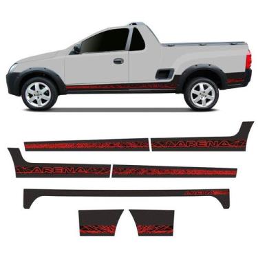 Imagem de Kit Faixa Vermelha Montana Arena 2010 Adesivo Decorativo - SPORTINOX, 