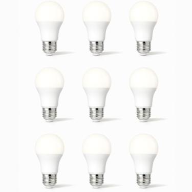 Imagem de Lâmpada Bulbo Led Econômica de 9w 3000k Branco Quente Luz Amarela para Ambientes Aconchegantes E27 Bivolt 127v e 220v (9)