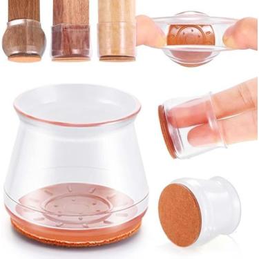 Imagem de Kit 8 Protetores Para O Pé Da Cadeira E Mesa De Silicone (m) - Importa