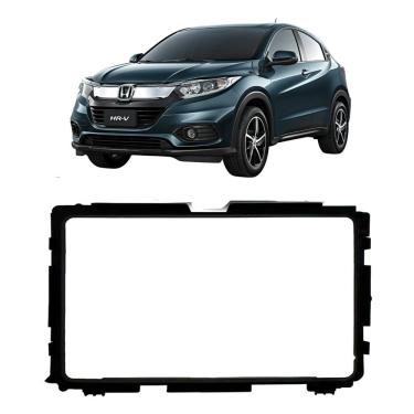 Imagem de Moldura Painel Central Multimidia 9 Polegadas Hr-v 2015 à 2021 Black Piano Som
