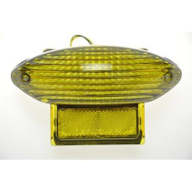 Imagem de TOPZONE Para Suzuki 1998-2006 KATANA - GSX600/ GSX750; 1999-2007 HAYABUSA - GSX1300R; Luz traseira de freio de LED com seta integrada (amarelo, estilo 1: lanterna traseira de LED + seta)