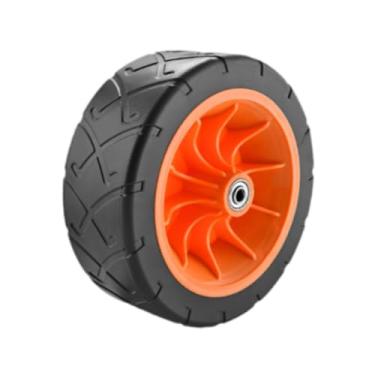 Imagem de IEUDNS Roda de reposição para carrinho de camping, roda de carrinho de praia, reparo e manutenção de rodas resistentes de 7,48 polegadas para de jardim de, Laranja