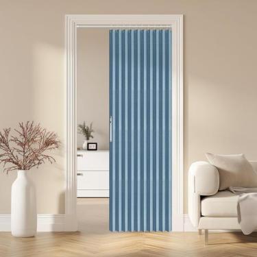 Imagem de Cortina de porta magnética interior com portas acordeão AJAZZ Blue