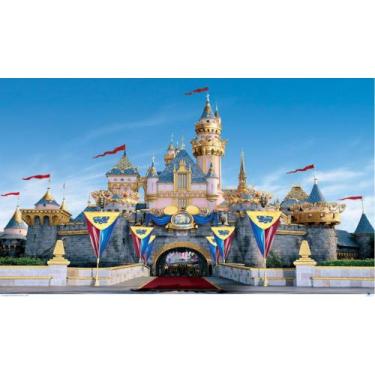 Imagem de Painel Em Tecido Sublimado Castelo Real 001 - Fabrika de Festa, 300x20