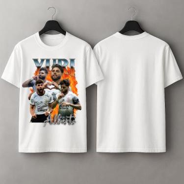 Imagem de Camiseta Manto do Timão 100% Algodão Premium Macia Yuri Alberto Memphi
