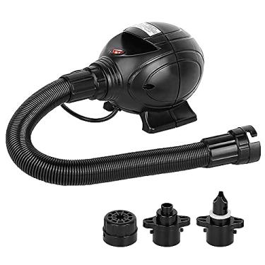 Imagem de Domary Bomba de ar elétrica portátil de 800 W, deflator com 3 bicos para colchões infláveis, colchão flutuante, piscina, brinquedo, fluxo