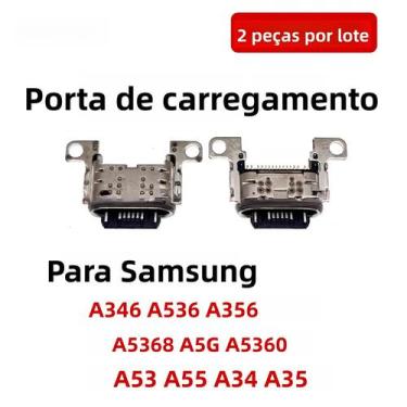 Imagem de Porta De Carregamento USB Para Samsung Galaxy A53 A55 A34 A35 A346 A53