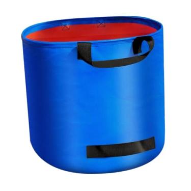 Imagem de ＡＷＨＡＯ Saco de Jardim, Saco de Folhas, Reutilizável, Lixeira de Acampamento, Coletor de Lixo, Recipiente de Armazenamento com Alças para Aparas de Grama, Lix, 200l