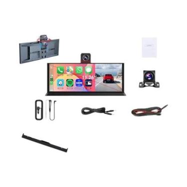 Imagem de Câmera Veicular Sem Fio CarPlay De 11,26 Polegadas, 4K, Lente Dupla, A