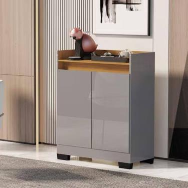 Imagem de Buffet Real 2 Portas Cinza Marrom