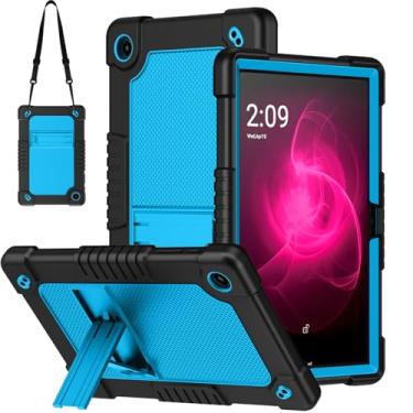 Imagem de Sozengba Capa para tablet T-Mobile Revvl Tab 2 de 10,1 polegadas, à prova de choque, compatível com crianças, suporte integrado com alça de ombro para tablet Revvl Tab 2 2025 de 10,1 polegadas (preto
