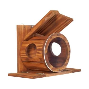 Imagem de ShengQuanHao Alimentador de Esquilos Feito de, Casa para Esquilos, Fácil de Encher, Alimentador de Esquilos para Quintal, Cerca, Pátio