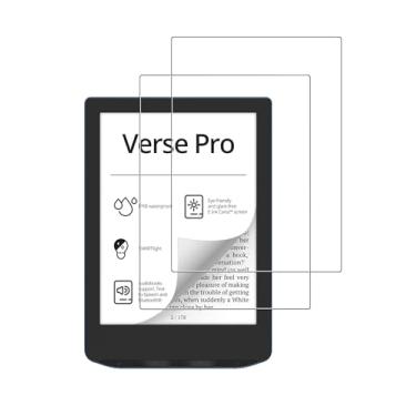 Imagem de WUNIAK Protetor de tela para PocketBook Verse PB629/Verse Pro PB634 E-Readers 6 polegadas, película de vidro temperado HD resistente a arranhões para PB629/PB634 proteção contra quedas, sensível ao