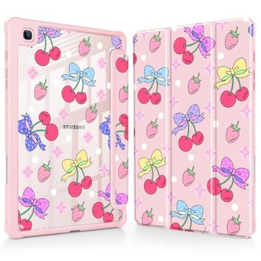 Imagem de Tuiklol Para Samsung Galaxy Tab S6 Lite 10,4 polegadas 2024 2022 2020, Buit in S Pen com capa protetora à prova de choque, capa traseira transparente transparente despertar/hibernar automaticamente