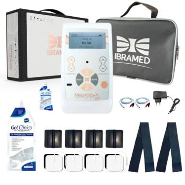 Imagem de Combo Aparelho TENS Neurodyn Portátil Ibramed – 5 Modos, 2 Canais, Bivolt, Recarregável