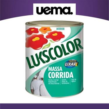 Imagem de Massa Corrida 1,4kg 900ml Lukscolor Uso Interno