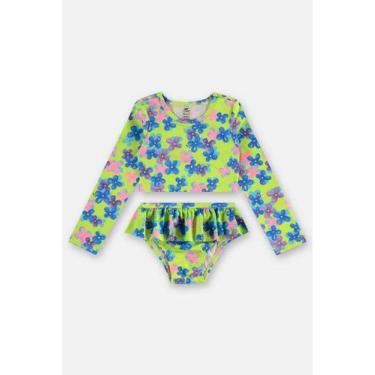 Imagem de Biquíni Infantil Poliéster FPS +50 Up Baby, Verde, 2