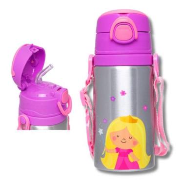 Imagem de Garrafinha em Alumínio Buba Animal Fun Silicone Infantil 450ml para Es