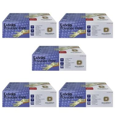 Imagem de Luva powder free não cirúrgico s pó descarpack 500un tam g, G