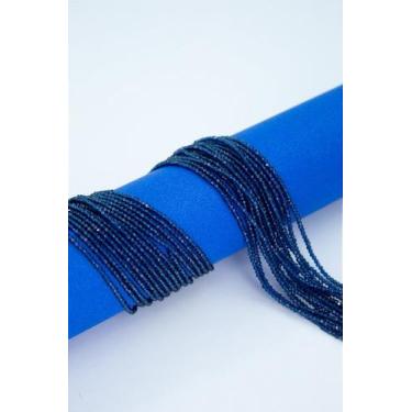 Imagem de Fio Cristal 1mm Vidro Facetado - 40cm com 180 Cristais Coloridos - no-