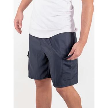 Imagem de Bermuda Masculina Short Cargo Tactel Liso Casual Treino Academia - Ben