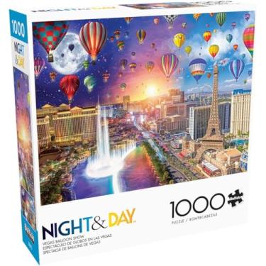 Imagem de Buffalo Games - Vegas Balloon Show - Quebra-cabeça adulto desafiador de 1000 peças perfeito para noites de jogos - tamanho final 60 x 19,75 cm