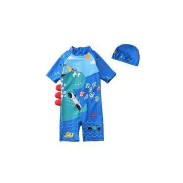Imagem de Boné de presente Swimsuit Boy Dinosaur Plus para piscina ou praia - Li