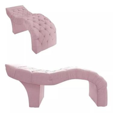 Imagem de Maca Estetica Rosa Profissional Premium Suede - Santo Box FR