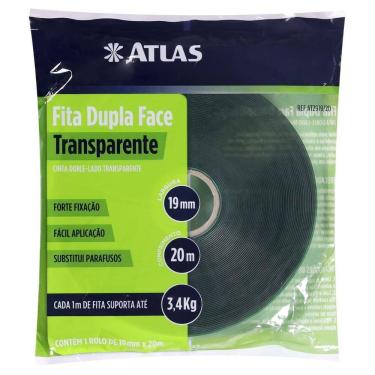 Imagem de Fita Adesiva Dupla Face 19Mmx20M Transparente Forte Fixação