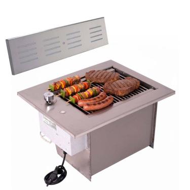 Imagem de Churrasqueira Grill de Embutir a Gás com Veneziana Diamond Little GLP