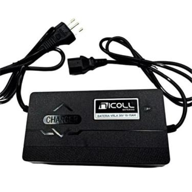 Imagem de Carregador 36v 10 15ah Para Bateria de Chumbo de Bicicletas Elétricas 